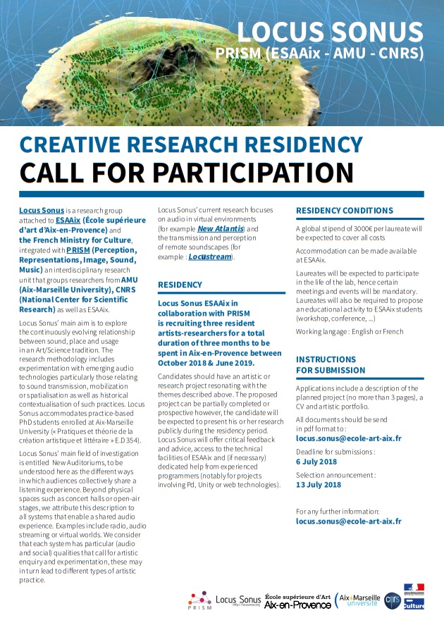 Locus Sonus call for participation